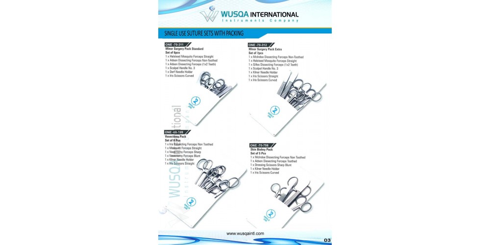 Single Use Suture Sets